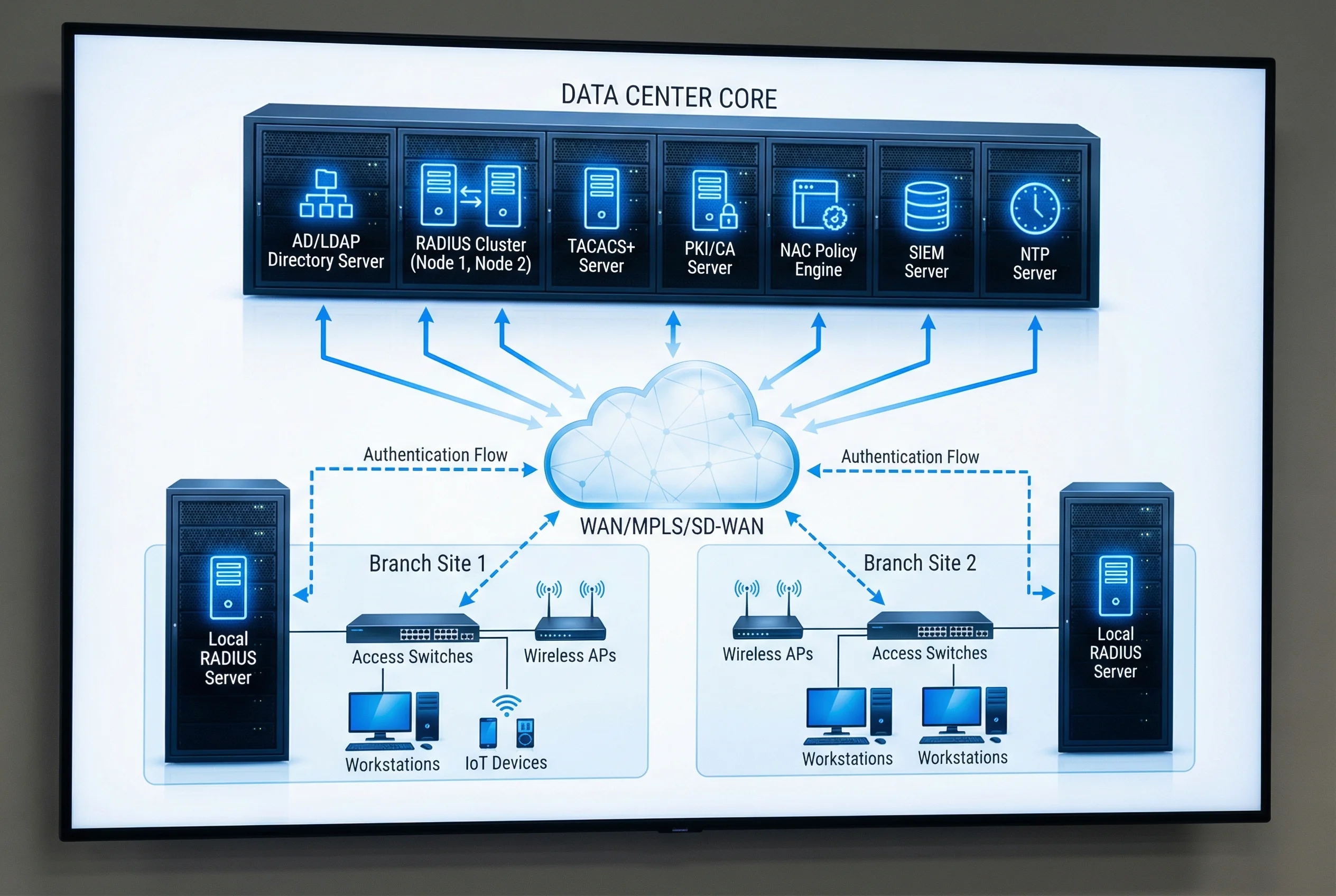 Enterprise Identity Authentication System Topology
